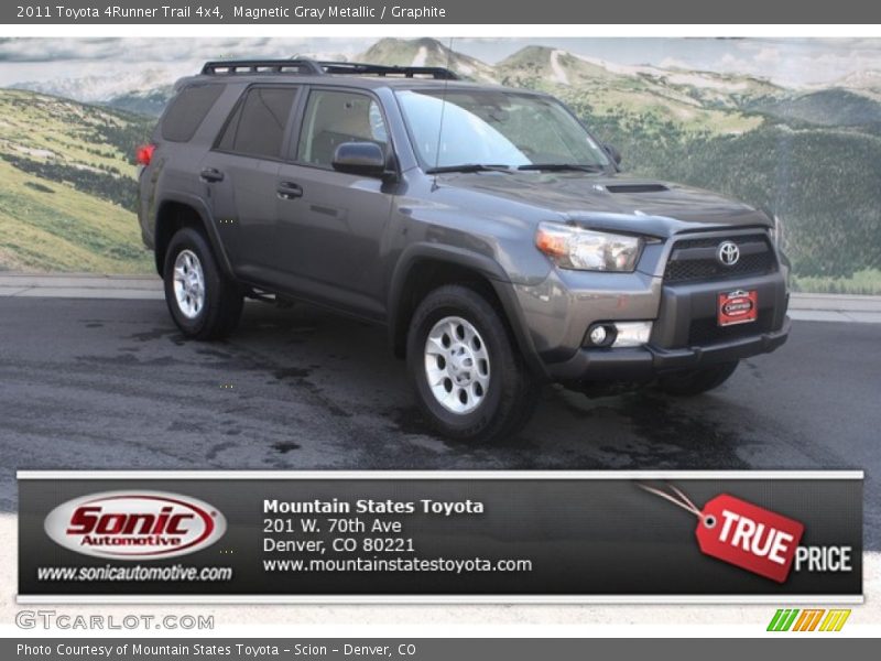 Magnetic Gray Metallic / Graphite 2011 Toyota 4Runner Trail 4x4