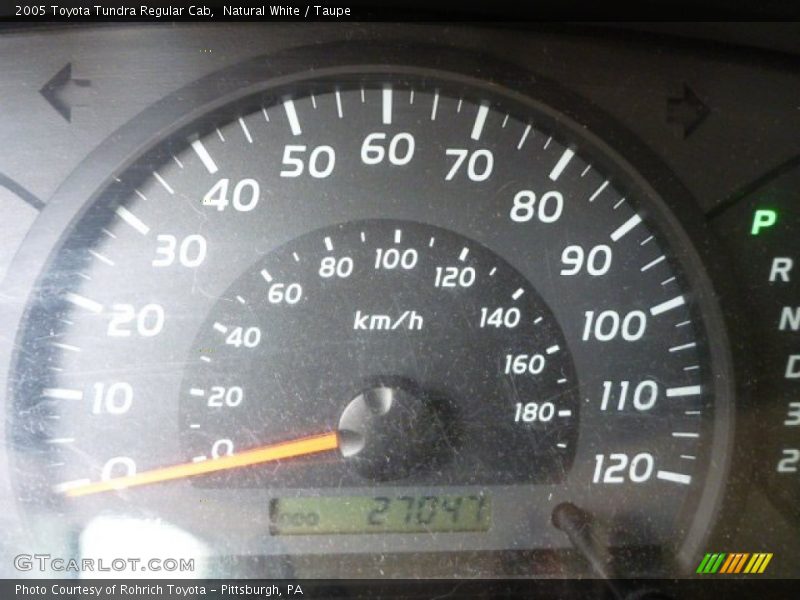 Natural White / Taupe 2005 Toyota Tundra Regular Cab