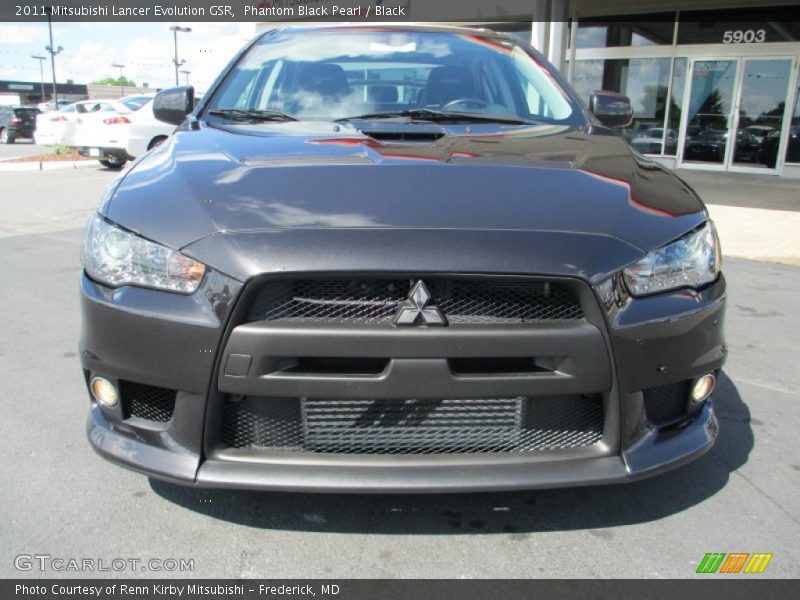 Phantom Black Pearl / Black 2011 Mitsubishi Lancer Evolution GSR