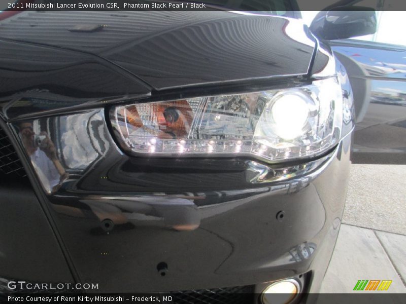 Phantom Black Pearl / Black 2011 Mitsubishi Lancer Evolution GSR