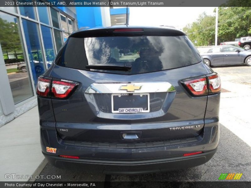 Atlantis Blue Metallic / Dark Titanium/Light Titanium 2013 Chevrolet Traverse LT AWD