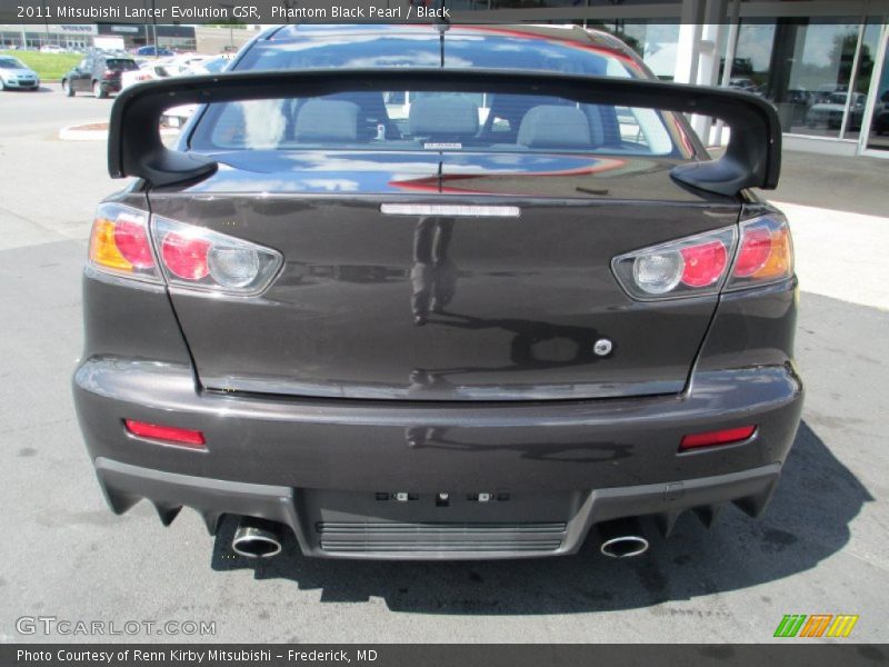 Phantom Black Pearl / Black 2011 Mitsubishi Lancer Evolution GSR