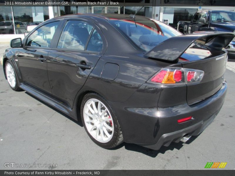 Phantom Black Pearl / Black 2011 Mitsubishi Lancer Evolution GSR