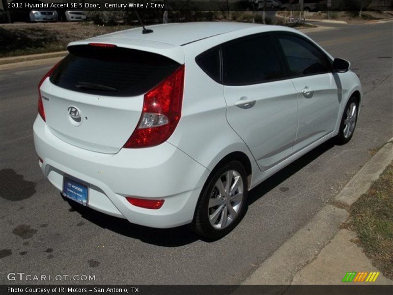 Century White / Gray 2012 Hyundai Accent SE 5 Door