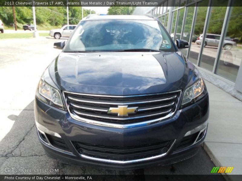 Atlantis Blue Metallic / Dark Titanium/Light Titanium 2013 Chevrolet Traverse LT AWD