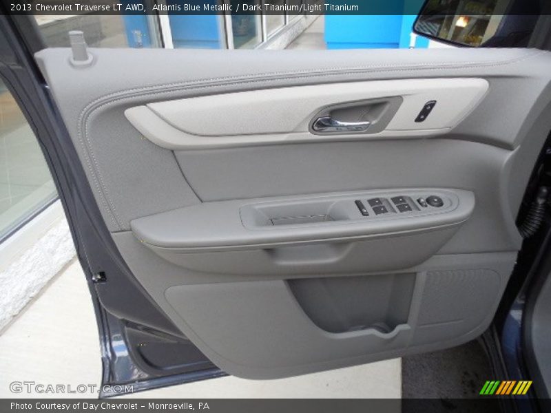 Atlantis Blue Metallic / Dark Titanium/Light Titanium 2013 Chevrolet Traverse LT AWD