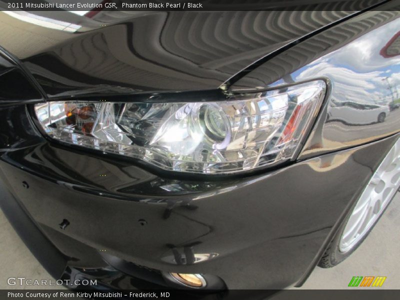 Phantom Black Pearl / Black 2011 Mitsubishi Lancer Evolution GSR