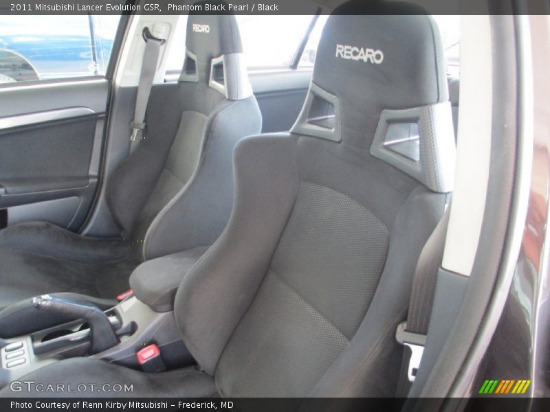 Phantom Black Pearl / Black 2011 Mitsubishi Lancer Evolution GSR