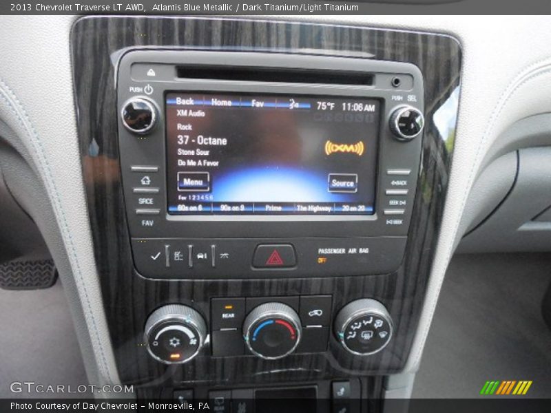 Atlantis Blue Metallic / Dark Titanium/Light Titanium 2013 Chevrolet Traverse LT AWD