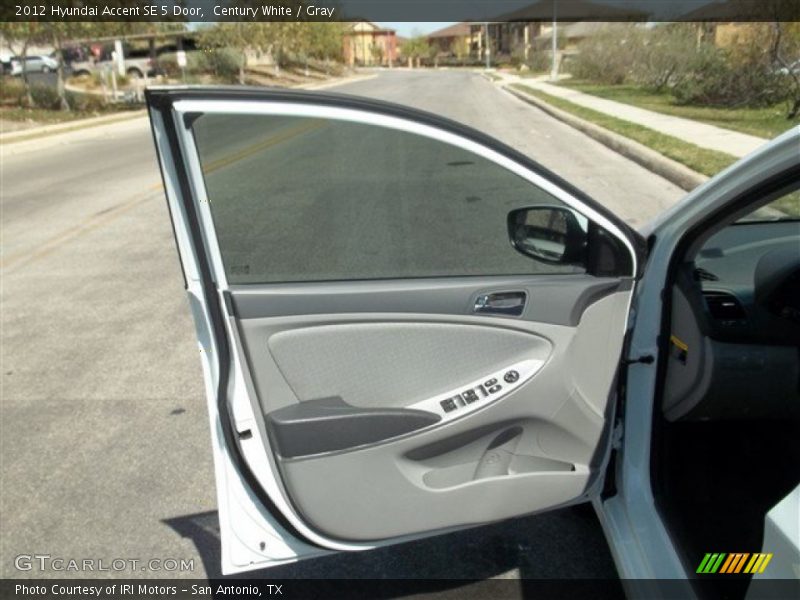 Century White / Gray 2012 Hyundai Accent SE 5 Door