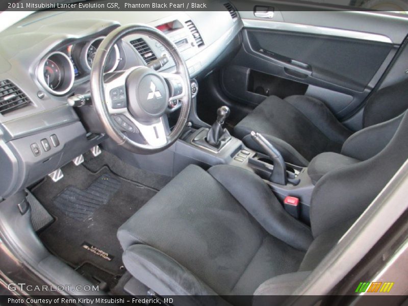 Phantom Black Pearl / Black 2011 Mitsubishi Lancer Evolution GSR