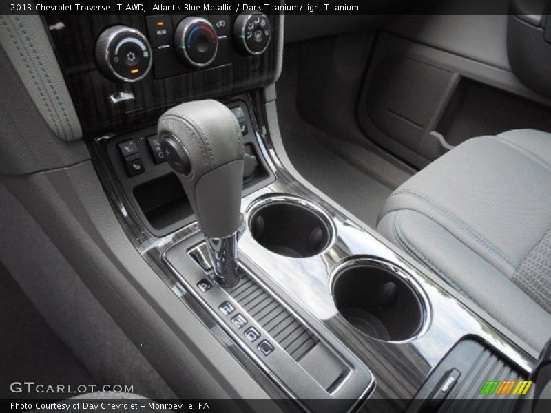 Atlantis Blue Metallic / Dark Titanium/Light Titanium 2013 Chevrolet Traverse LT AWD