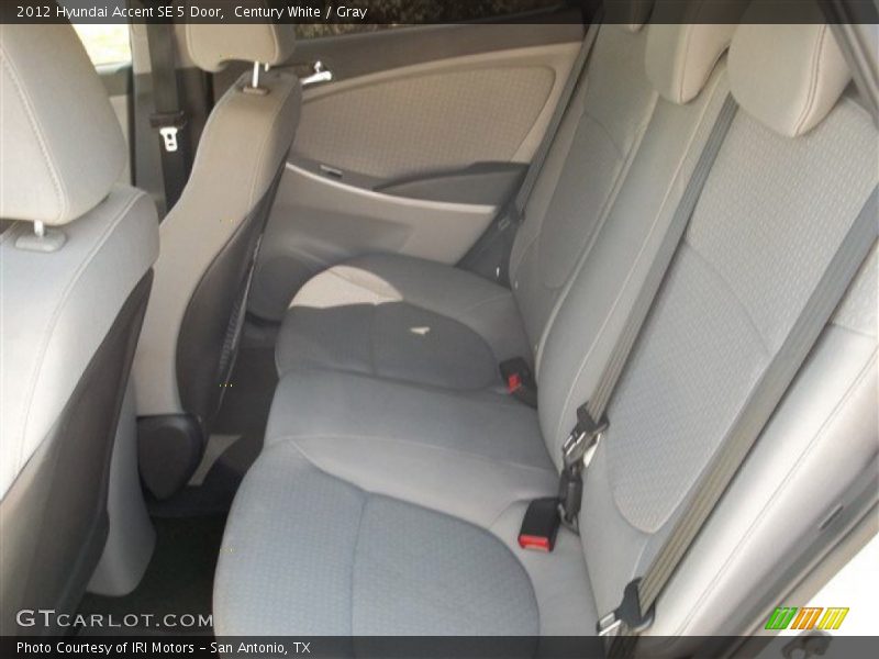 Century White / Gray 2012 Hyundai Accent SE 5 Door