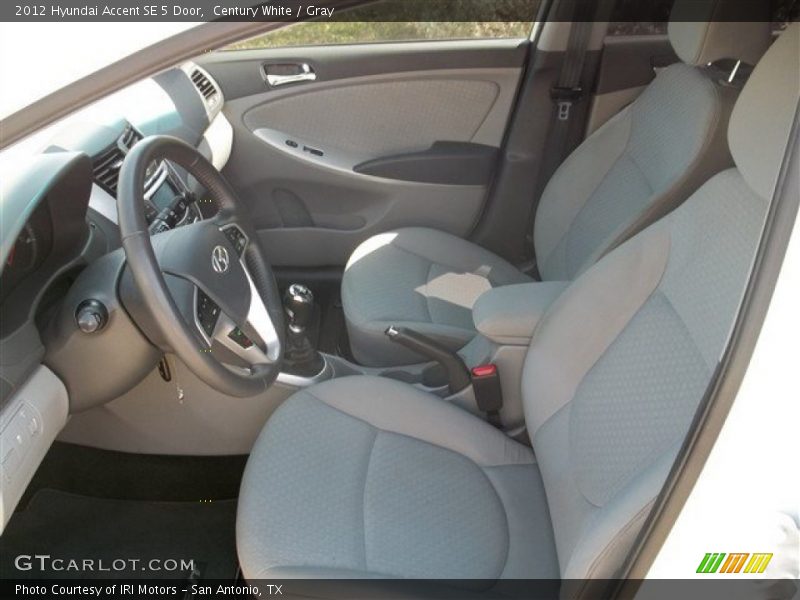 Century White / Gray 2012 Hyundai Accent SE 5 Door