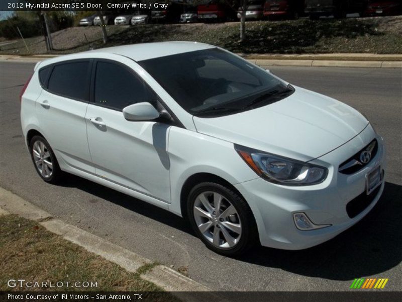 Century White / Gray 2012 Hyundai Accent SE 5 Door
