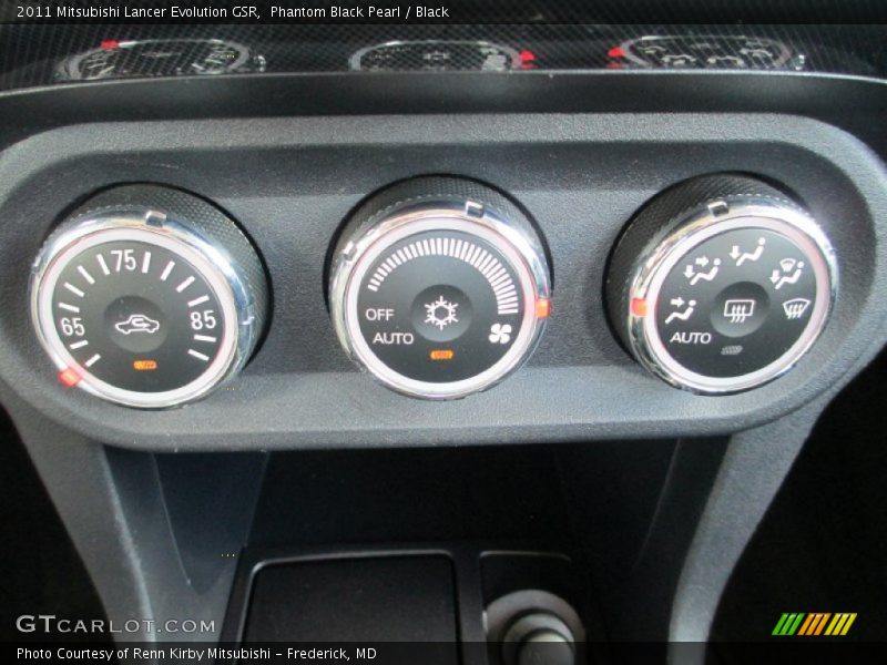 Phantom Black Pearl / Black 2011 Mitsubishi Lancer Evolution GSR