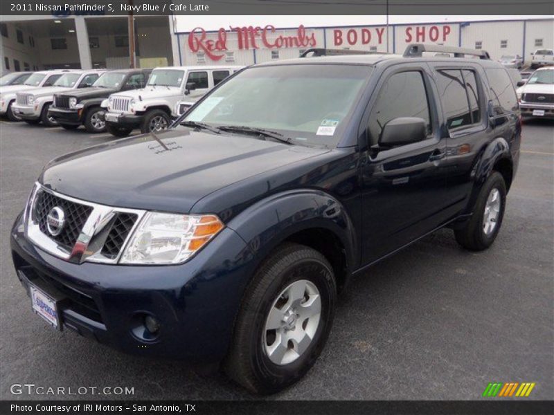 Navy Blue / Cafe Latte 2011 Nissan Pathfinder S