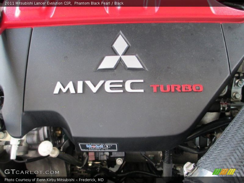 Phantom Black Pearl / Black 2011 Mitsubishi Lancer Evolution GSR