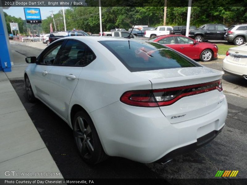 Bright White / Black 2013 Dodge Dart SXT