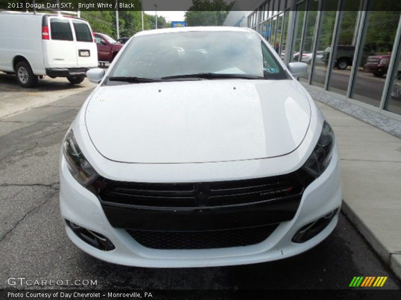 Bright White / Black 2013 Dodge Dart SXT