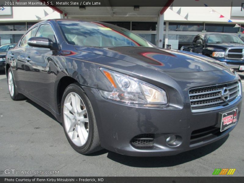 Metallic Slate / Cafe Latte 2011 Nissan Maxima 3.5 S
