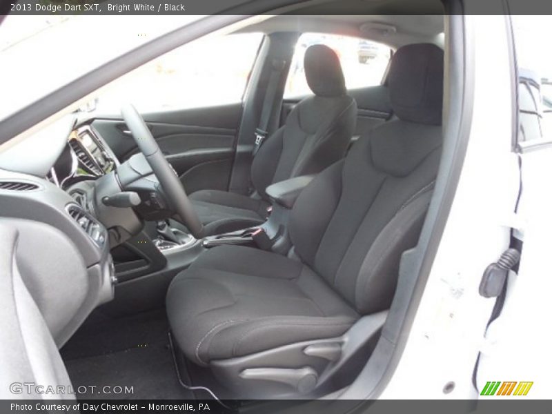 Bright White / Black 2013 Dodge Dart SXT