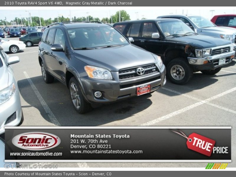 Magnetic Gray Metallic / Dark Charcoal 2010 Toyota RAV4 Sport V6 4WD