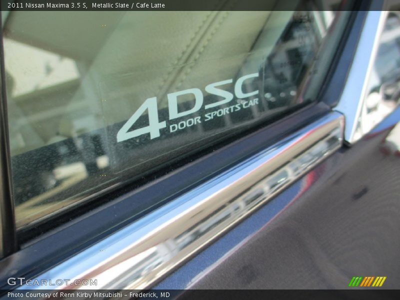 Metallic Slate / Cafe Latte 2011 Nissan Maxima 3.5 S