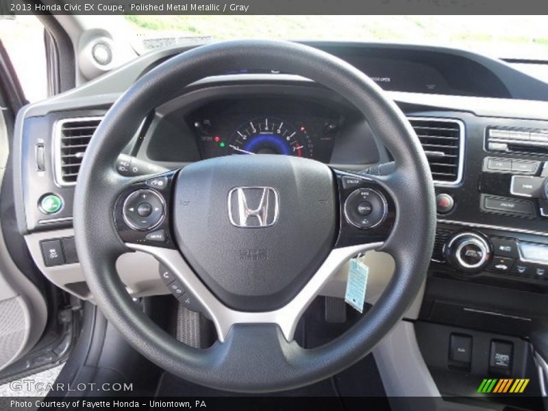 Polished Metal Metallic / Gray 2013 Honda Civic EX Coupe