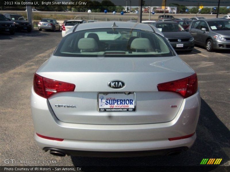 Bright Silver Metallic / Gray 2013 Kia Optima LX