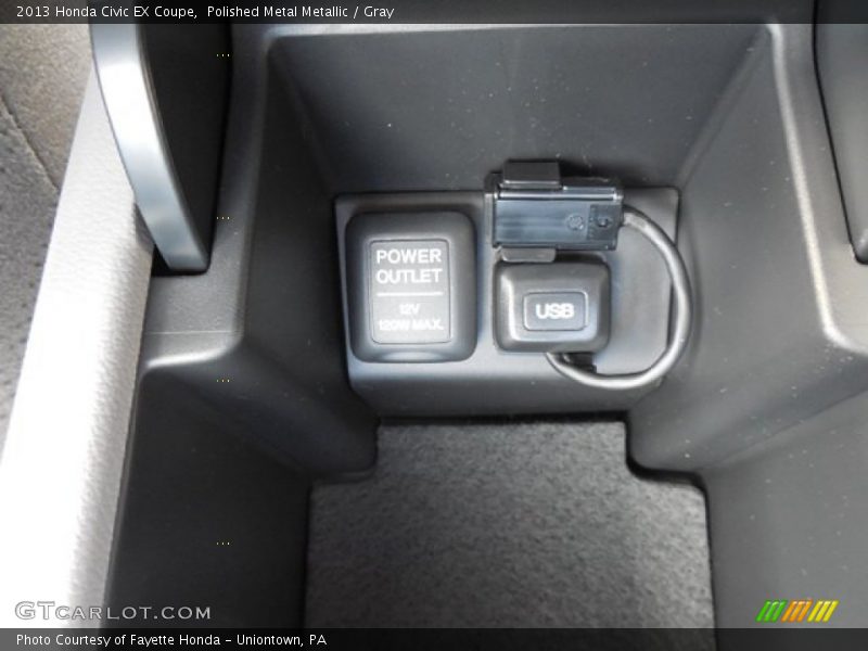 Polished Metal Metallic / Gray 2013 Honda Civic EX Coupe