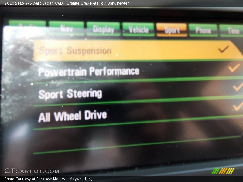 Granite Grey Metallic / Dark Pewter 2010 Saab 9-5 Aero Sedan XWD