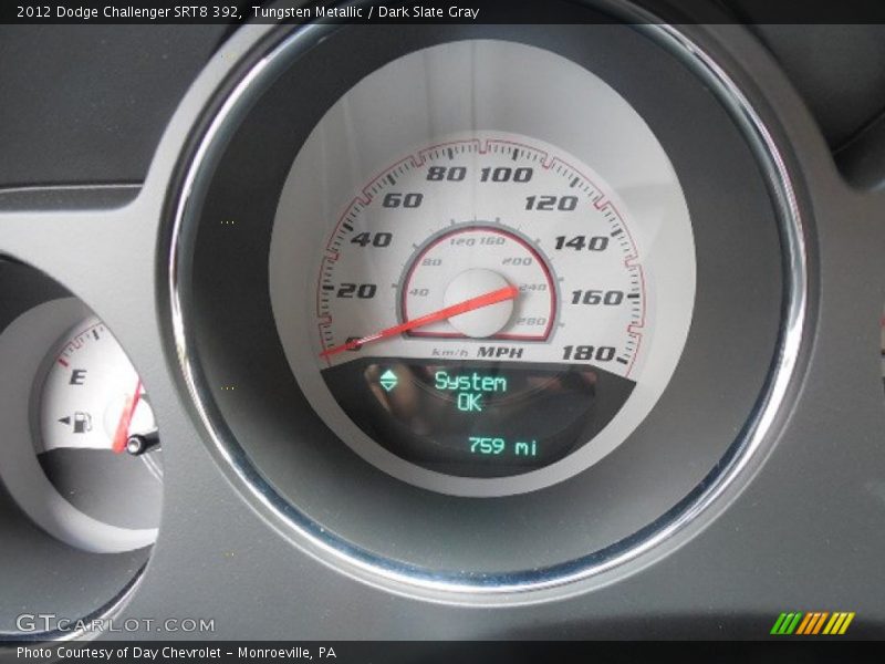 Tungsten Metallic / Dark Slate Gray 2012 Dodge Challenger SRT8 392