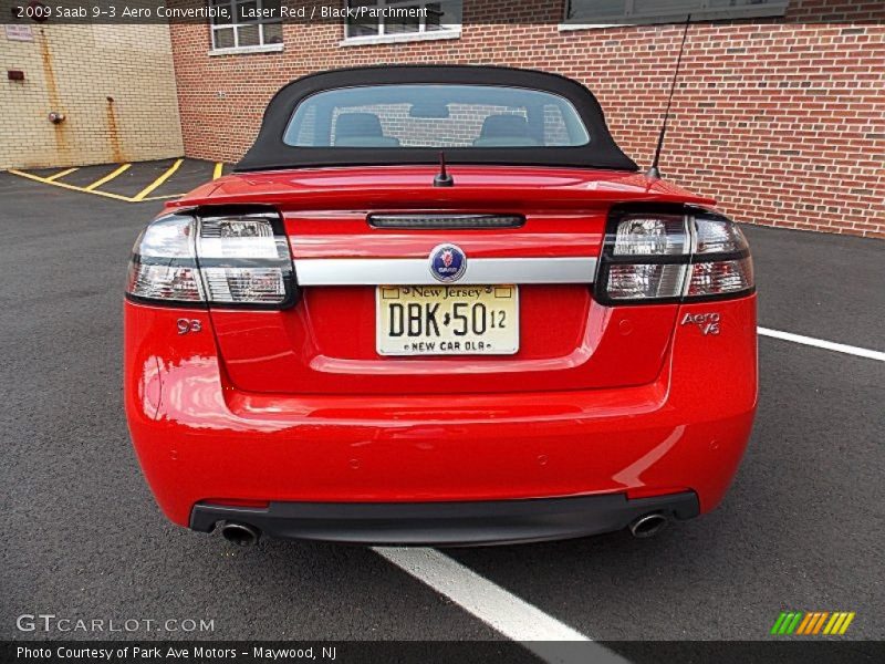Laser Red / Black/Parchment 2009 Saab 9-3 Aero Convertible