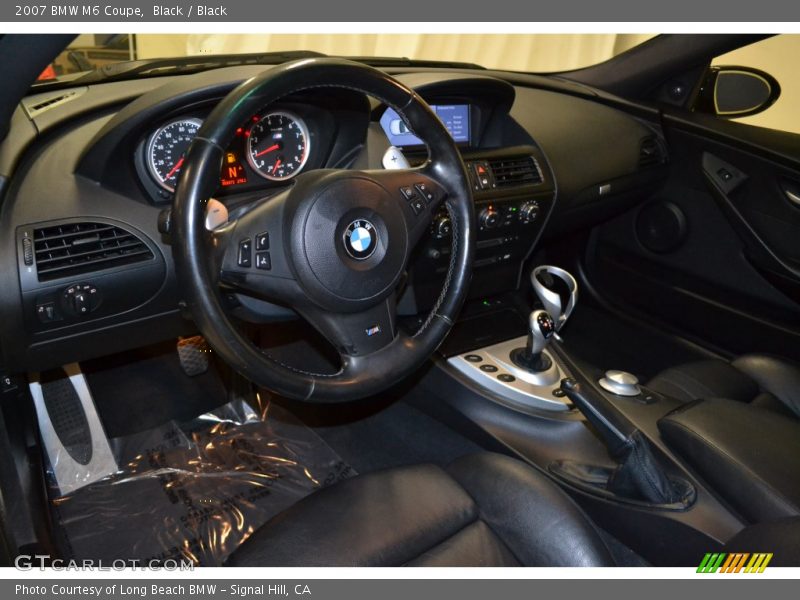 Black / Black 2007 BMW M6 Coupe