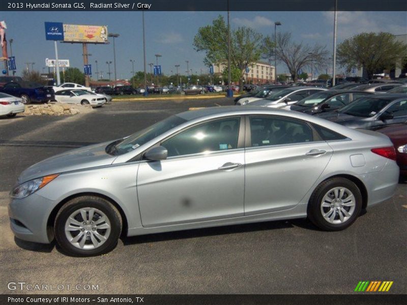 Radiant Silver / Gray 2013 Hyundai Sonata GLS