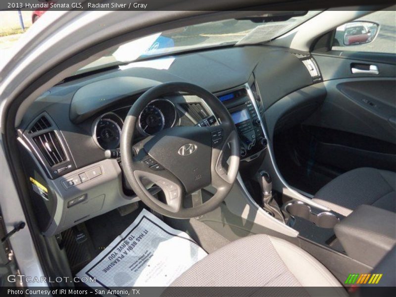 Radiant Silver / Gray 2013 Hyundai Sonata GLS