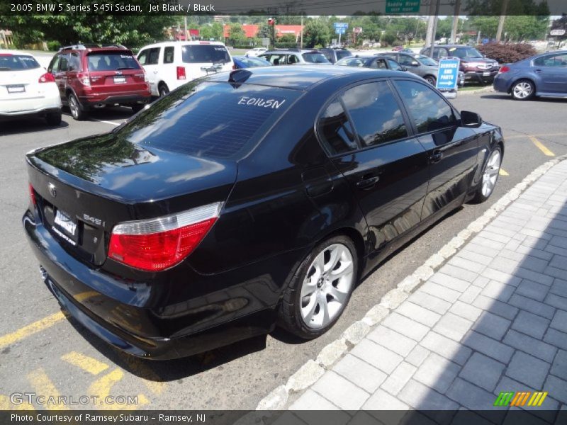 Jet Black / Black 2005 BMW 5 Series 545i Sedan