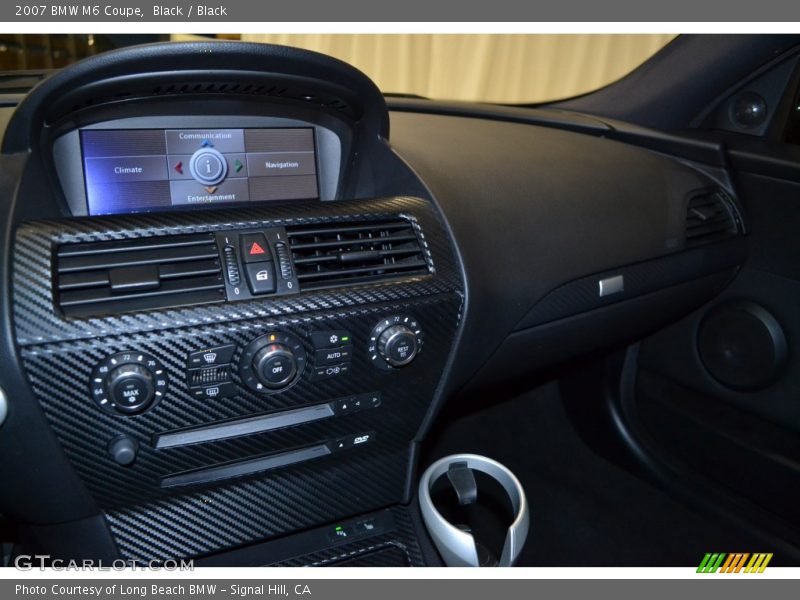 Black / Black 2007 BMW M6 Coupe