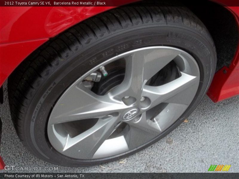 Barcelona Red Metallic / Black 2012 Toyota Camry SE V6