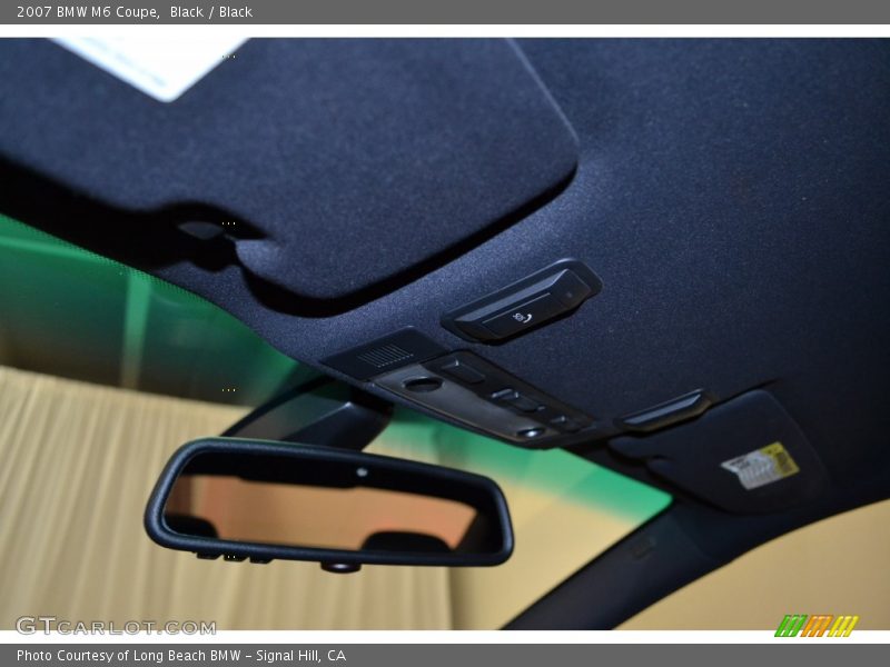 Black / Black 2007 BMW M6 Coupe