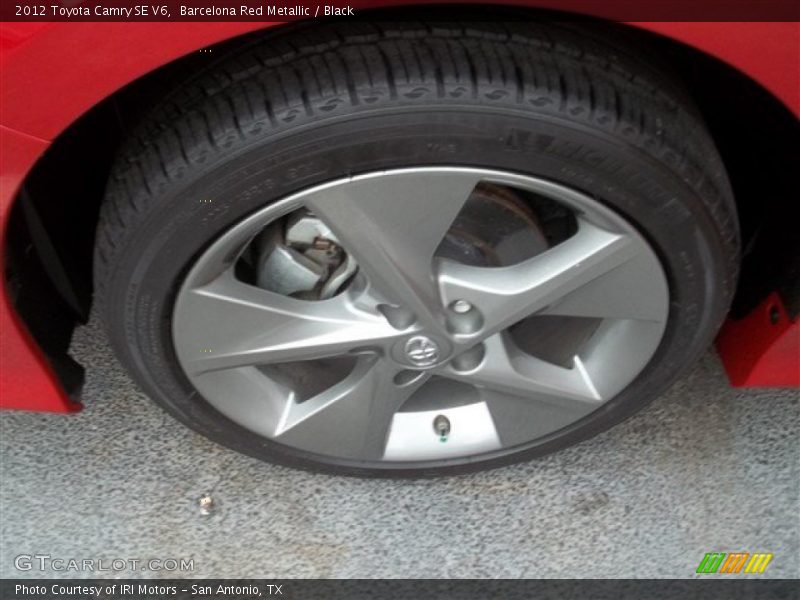 Barcelona Red Metallic / Black 2012 Toyota Camry SE V6