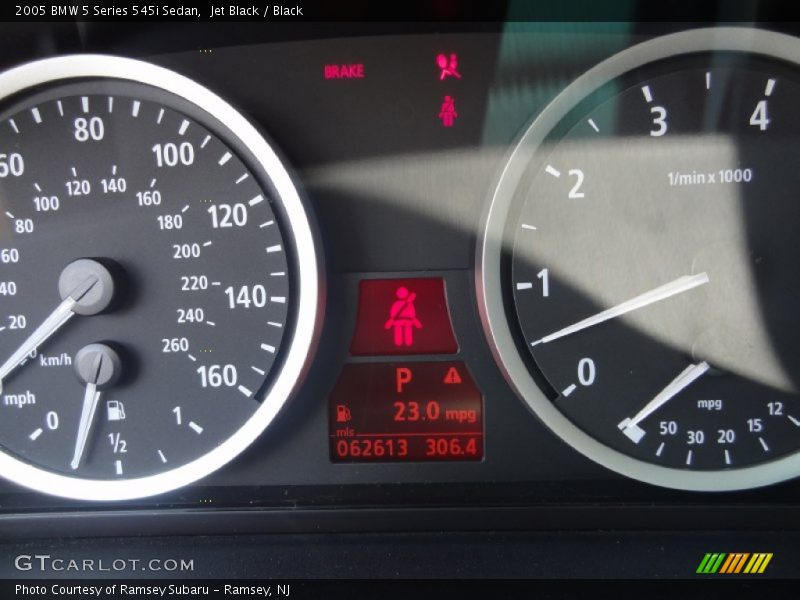 Jet Black / Black 2005 BMW 5 Series 545i Sedan