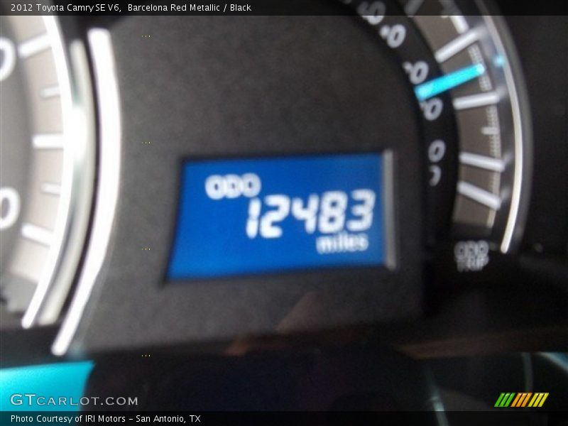 Barcelona Red Metallic / Black 2012 Toyota Camry SE V6