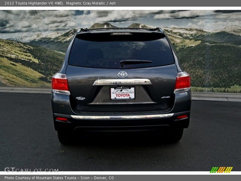Magnetic Gray Metallic / Ash 2013 Toyota Highlander V6 4WD
