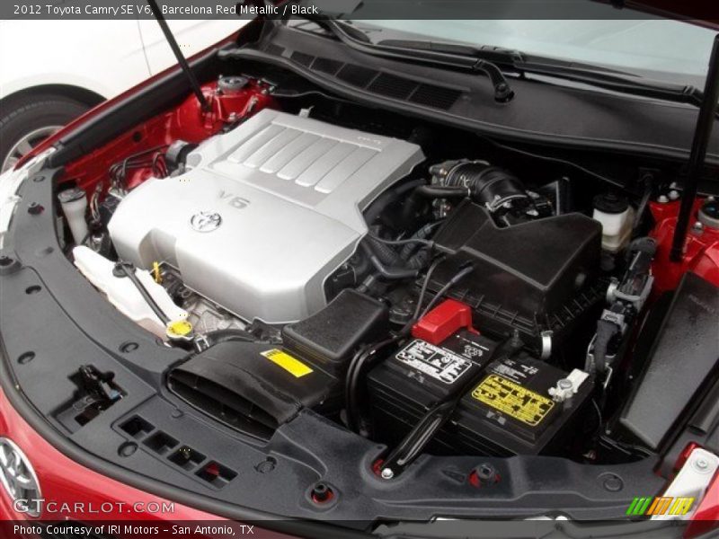 Barcelona Red Metallic / Black 2012 Toyota Camry SE V6