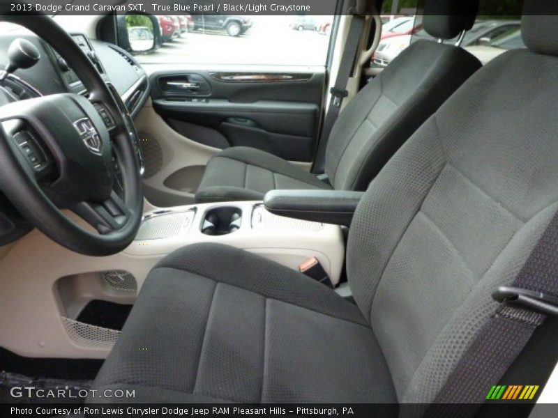 True Blue Pearl / Black/Light Graystone 2013 Dodge Grand Caravan SXT