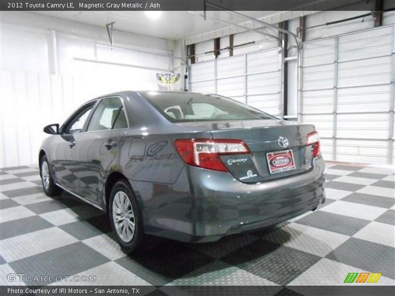 Magnetic Gray Metallic / Ash 2012 Toyota Camry LE