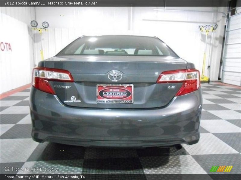 Magnetic Gray Metallic / Ash 2012 Toyota Camry LE