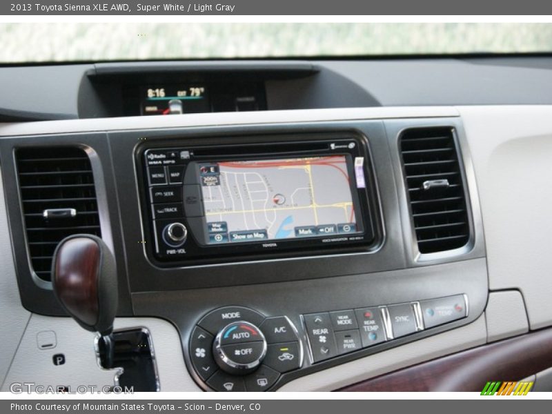 Super White / Light Gray 2013 Toyota Sienna XLE AWD
